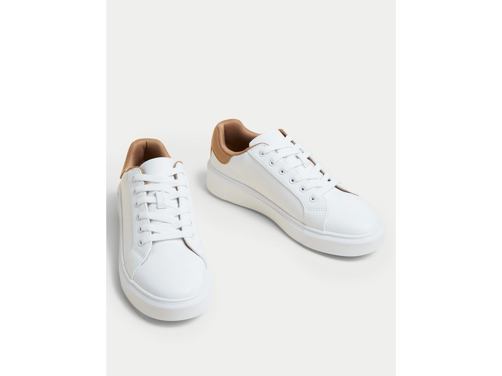 Non leather sales trainers